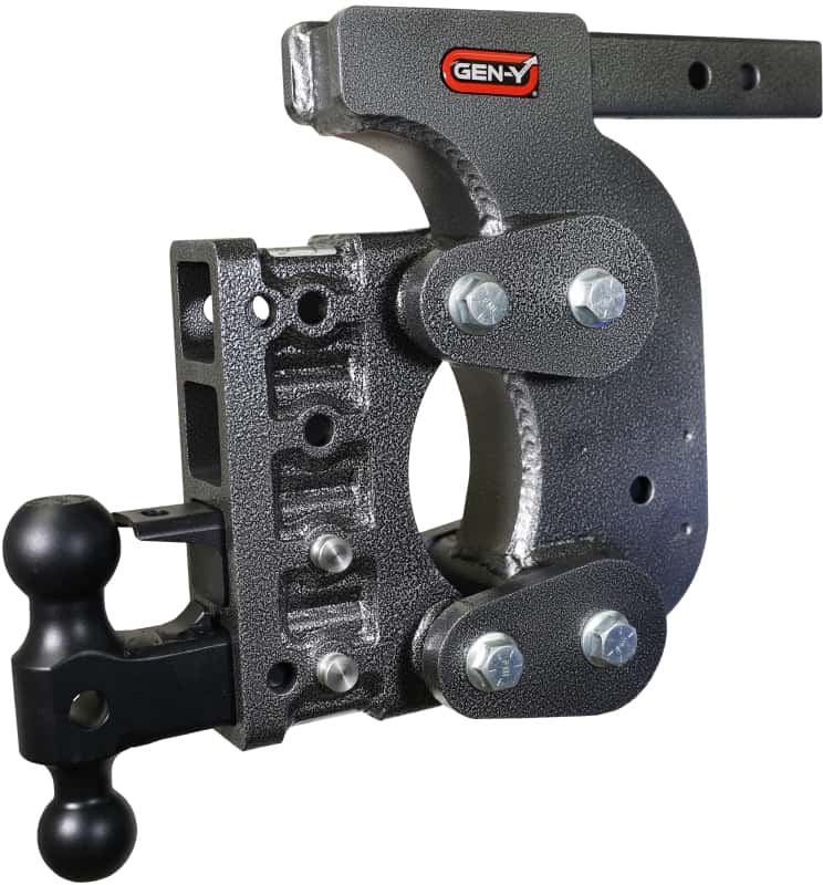 GEN-Y Hitch — Gen-Y The Boss Torsion-Flex 2in Shank 12.5in Drop 16K Hitch w/GH-051 Dual-Ball/Pintle Lock/Stab Kit
Drop Hitch - view 3