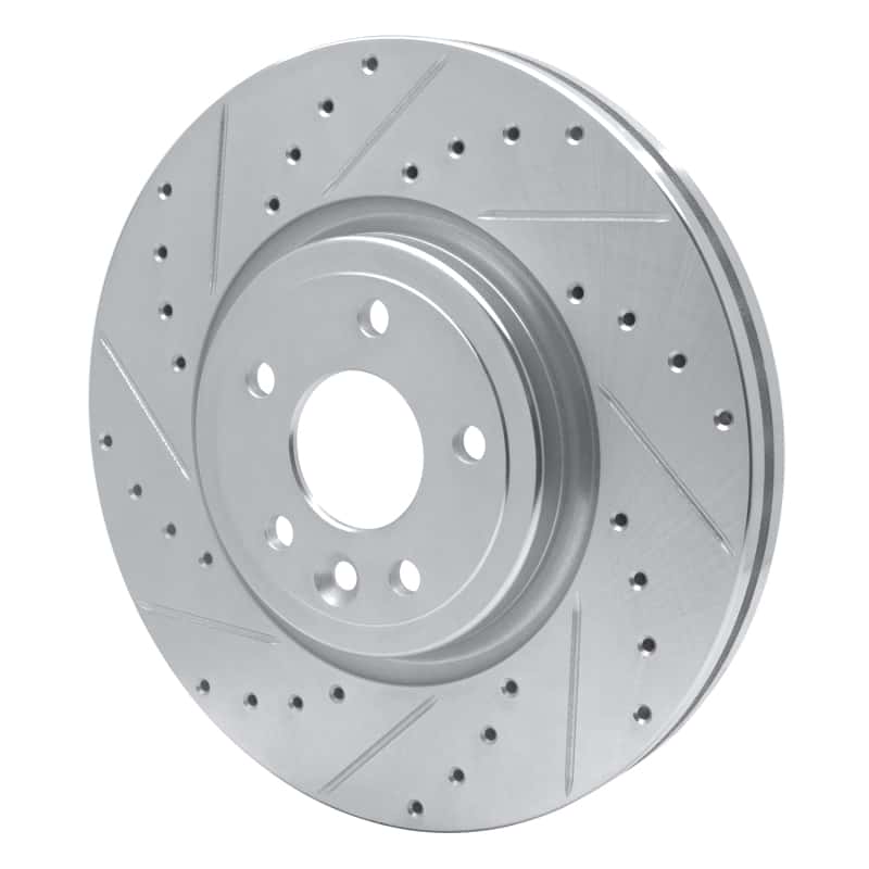 R1 Concepts — R1 17-20 Jaguar XF Front Left Drilled & Slotted Silver Brake Rotor
R1 Brake Rotor Drill - view 2
