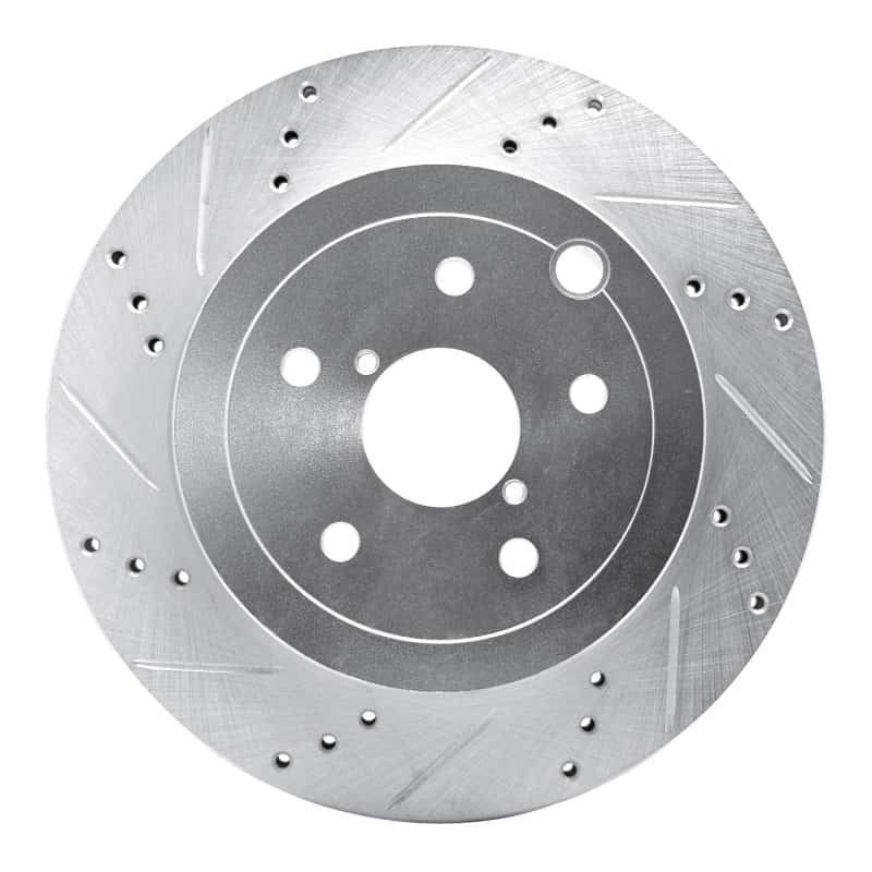 R1 Concepts — R1 08-20 Subaru Impreza Rear Left Drilled & Slotted Silver Brake Rotor
R1 Brake Rotor Drill - view 1