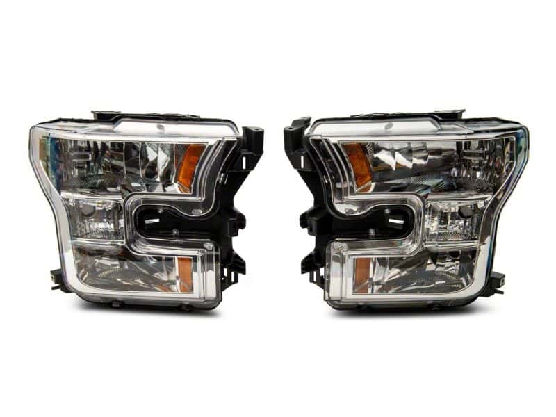Raxiom — Raxiom 15-17 Ford F-150 Axial OEM Style Rep Headlights- Chrome Housing (Clear Lens)
Headlights - view 2