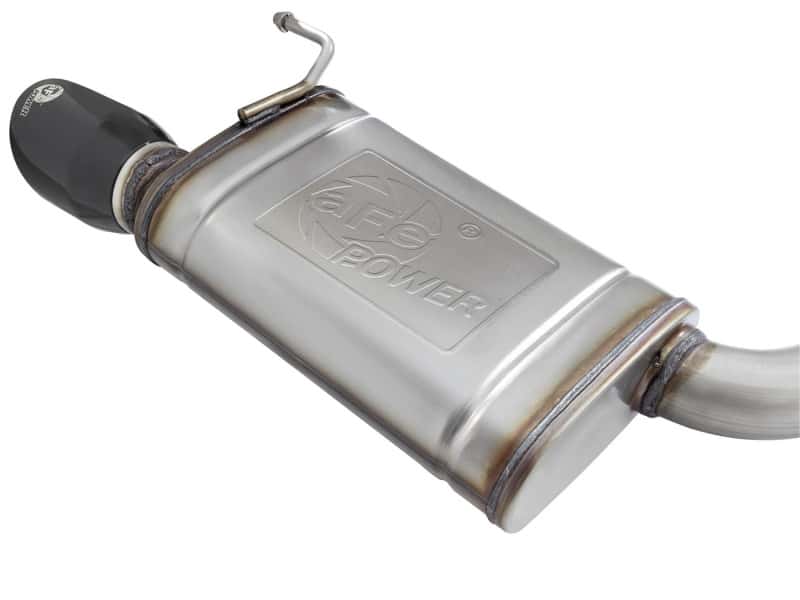 aFe — aFe MACHForce XP Exhausts Cat-Back SS-304 EXH w/ Black Tips 15-16 Ford Mustang EcoBoost 2.3L (t)
Cat-Back Exhaust - view 3