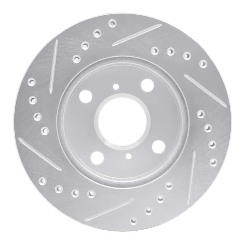 R1 Concepts — R1 99-05 Toyota Echo Front Right Drilled & Slotted Silver Brake Rotor
R1 Brake Rotor Drill - view 5