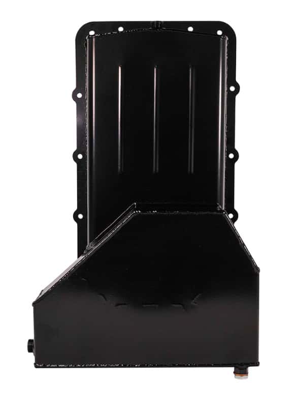 Moroso — Moroso Ford 5.0 Coyote (w/Rear Sump) Road Race Baffled Wet Sump 9qt 6-5/8in Steel Oil Pan - view 4