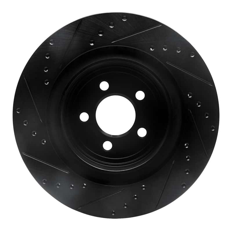 R1 Concepts — R1 06-23 Dodge Charger Rear Right Drilled & Slotted Black Brake Rotor
R1 Brake Rotor Drill - view 5