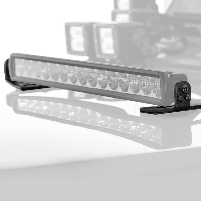 Go Rhino — Go Rhino 18-20 Jeep Wrangler JL/JLU/Gladiator JT Light Mount - 20in Single Row
Center Hood Mount - view 2