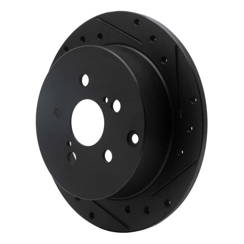 R1 Concepts — R1 00-10 Pontiac Vibe Rear Right Drilled & Slotted Black Brake Rotor
R1 Brake Rotor Drill - view 2