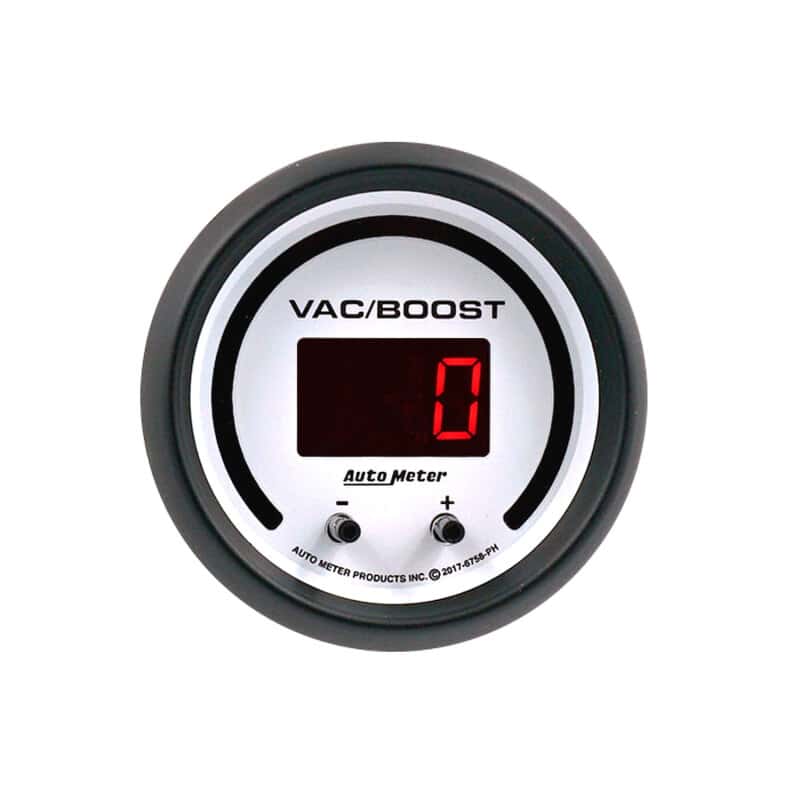 AutoMeter — Autometer 52.4mm White Switchable 0-1600 PSI / 0-110 BAR Vacuum/Boost Phantom Elite Digital Gauge - view 4