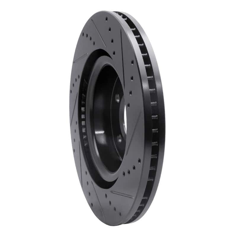 R1 Concepts — R1 05-09 Land Rover LR3 Front Left Drilled & Slotted Black Brake Rotor
R1 Brake Rotor Drill - view 4