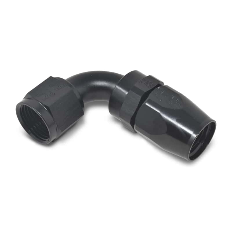 Russell — Russell Performance -6 AN Black 90 Degree Full Flow Hose End
Hose Fitting - view 4