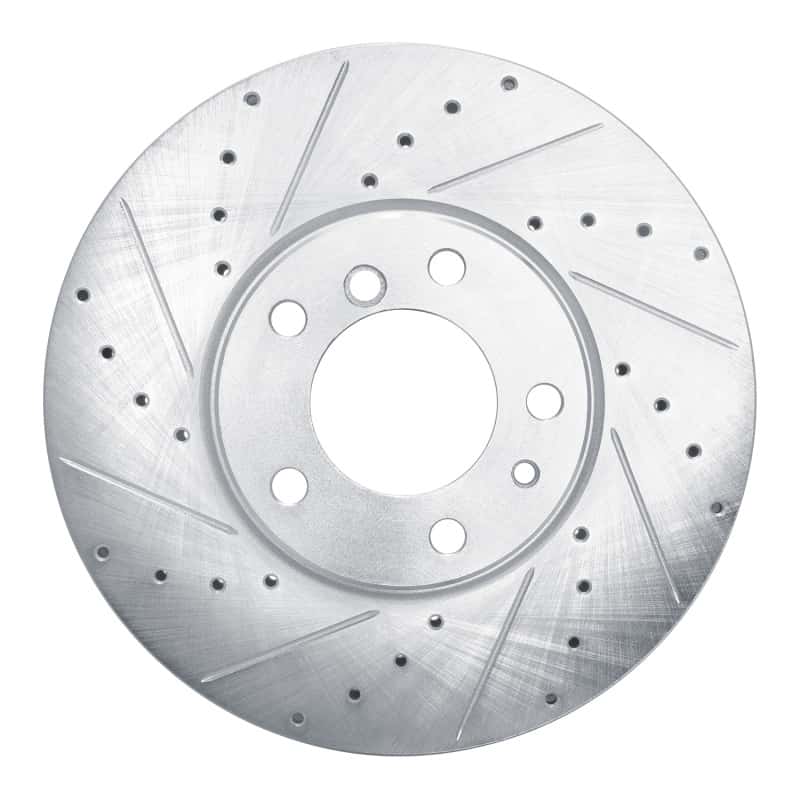 R1 Concepts — R1 00-03 BMW 540I Front Left Drilled & Slotted Silver Brake Rotor
R1 Brake Rotor Drill - view 1