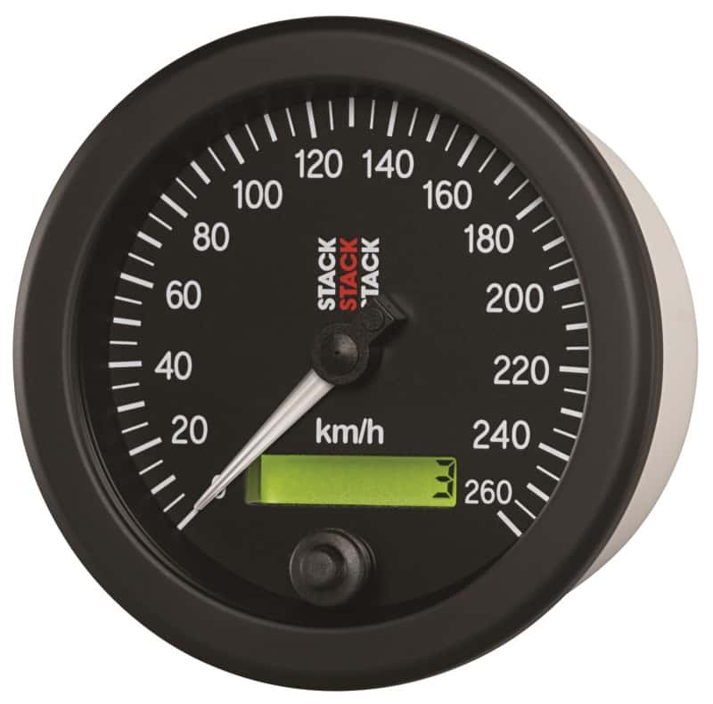AutoMeter — Autometer Stack 88mm 0-260 KM/H Electronic Speedometer - Black
Spd Elec Blk 260km/h - view 2