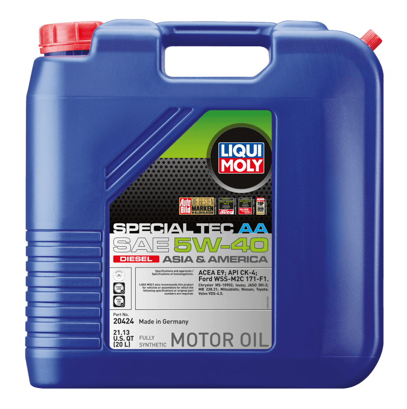 LIQUI MOLY — LIQUI MOLY 20L Special Tec AA Motor Oil SAE 5W40 Diesel - view 1