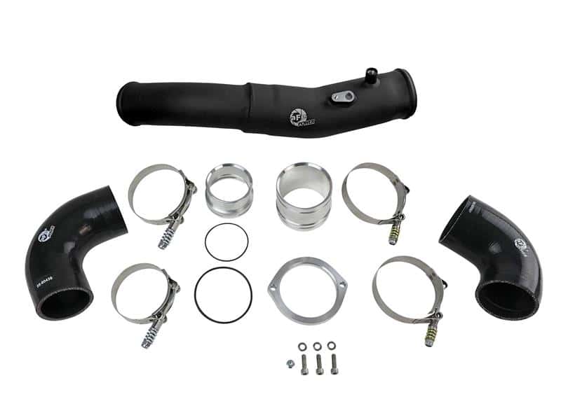 aFe — aFe 2020 Toyota Supra 3.0L 3in Black Intercooler Tube - Hot
Hot Charge Pipe - view 3