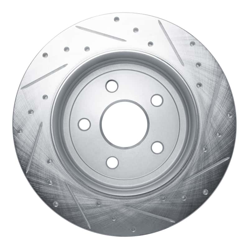 R1 Concepts — R1 2011-2022 Dodge Durango Rear Left Drilled & Slotted Silver Brake Rotor
R1 Brake Rotor Drill - view 5
