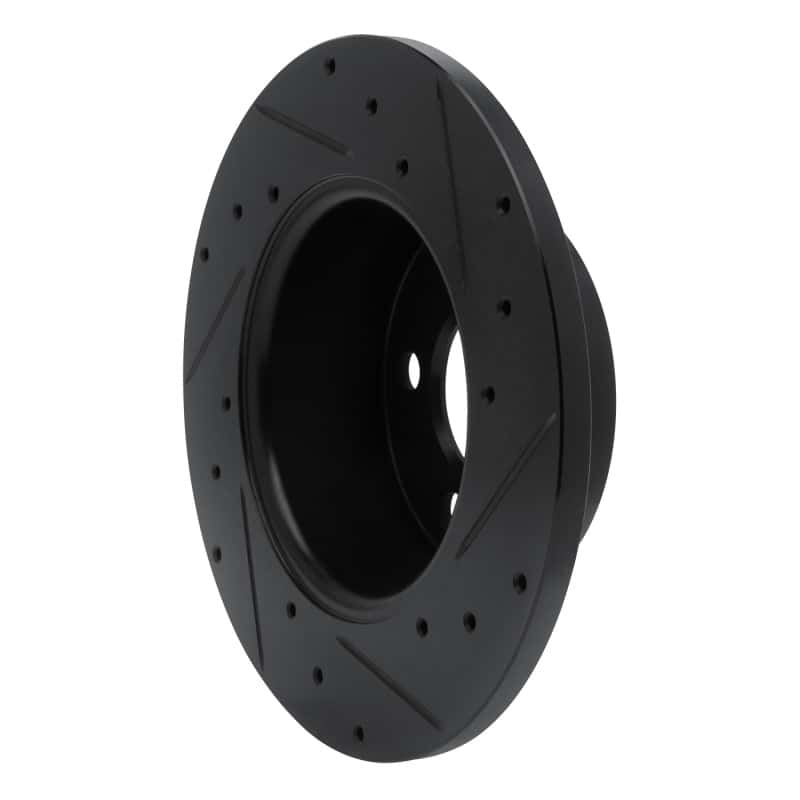 R1 Concepts — R1 67-72 Volvo 142 Front Left Drilled & Slotted Black Brake Rotor
R1 Brake Rotor Drill - view 4