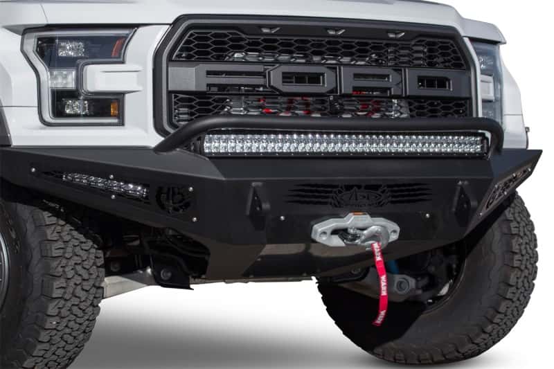 Addictive Desert Designs — Addictive Desert Designs 17-18 Ford F-150 Raptor HoneyBadger Front Bumper w/ Winch Mount
Bumper- Front
Bumpers - view 9