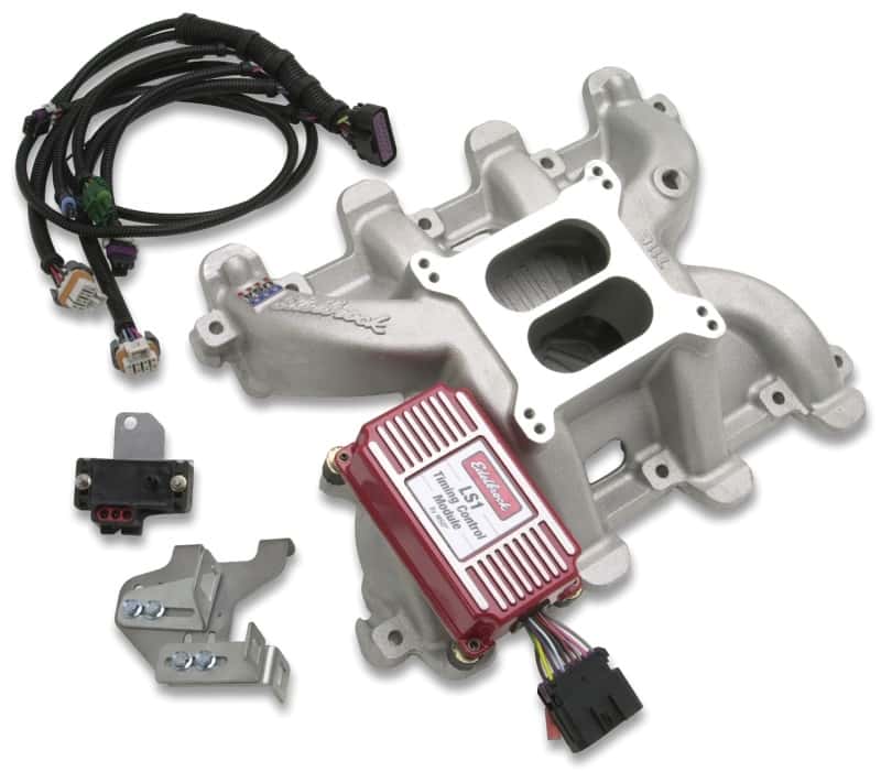 Edelbrock — Edelbrock SBC LS1 Carbureted Manifold
MANIFOLD - view 4