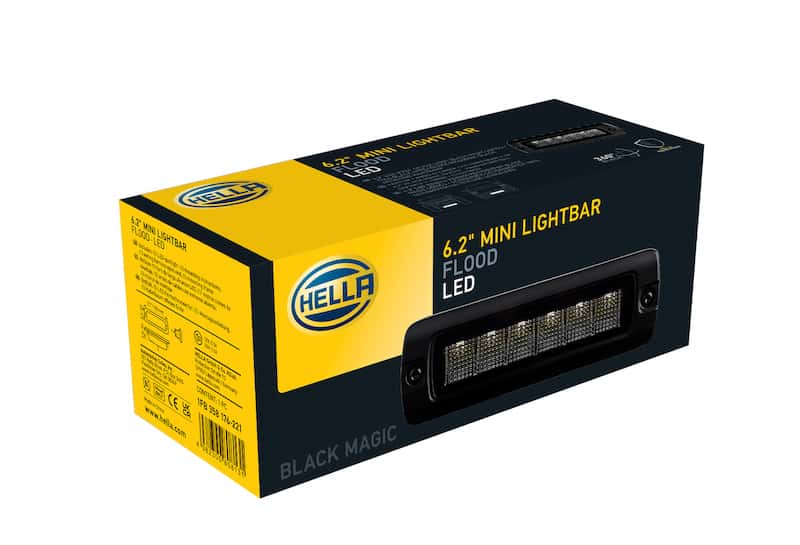 Hella — Hella Universal Black Magic 6 L.E.D. Flush Mount Mini Light Bar - Flood Beam
LEDLightBar - view 16