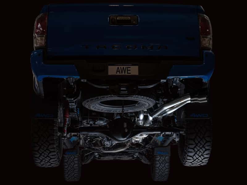 AWE Tuning — AWE 16-22 Toyota Tacoma 0FG Catback Exhaust w/ BashGuard - Dual Diamond Black Tips
0FG Catback - view 2