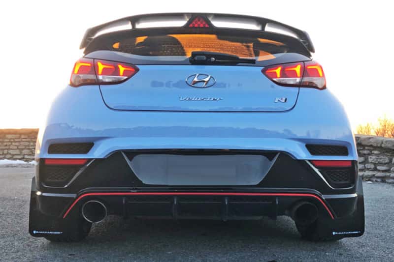 Rally Armor — Rally Armor 19-22 Hyundai Veloster N Black UR Mud Flap w/ Red Logo
Mud Flap - view 4