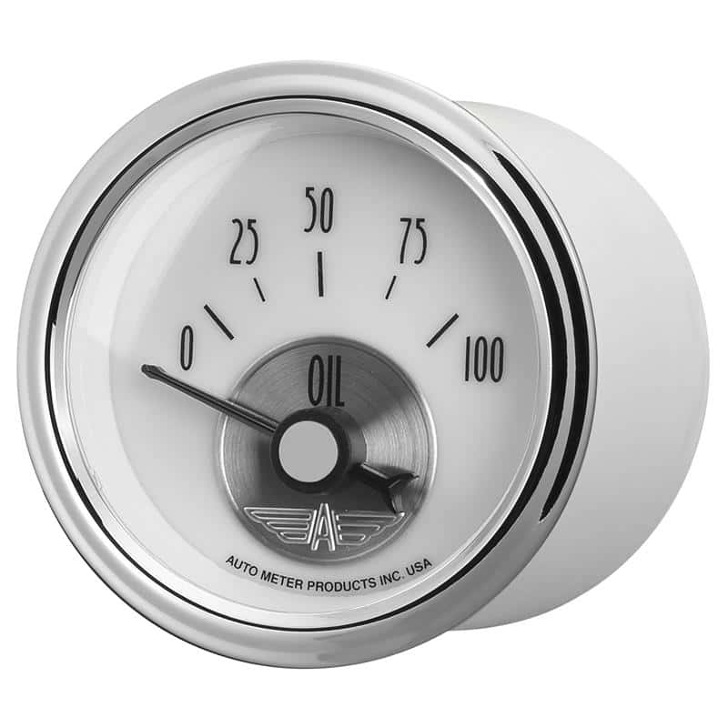AutoMeter — Autometer Prestige Series Pearl 2-1/16in 100PSI Electronic Oil Pressure Gauge
2-1/16" OIL PRESS, 0 - view 3