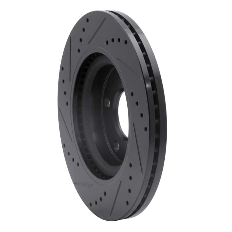 R1 Concepts — R1 07-13 Nissan Altima Front Right Drilled & Slotted Black Brake Rotor
R1 Brake Rotor Drill - view 4