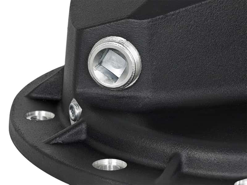 aFe — aFe Power Pro Series Rear Differential Cover Black w/Machined Fins 16-17 Nissan Titan XD(AAM 9.5-14)
Differential Cover - view 6