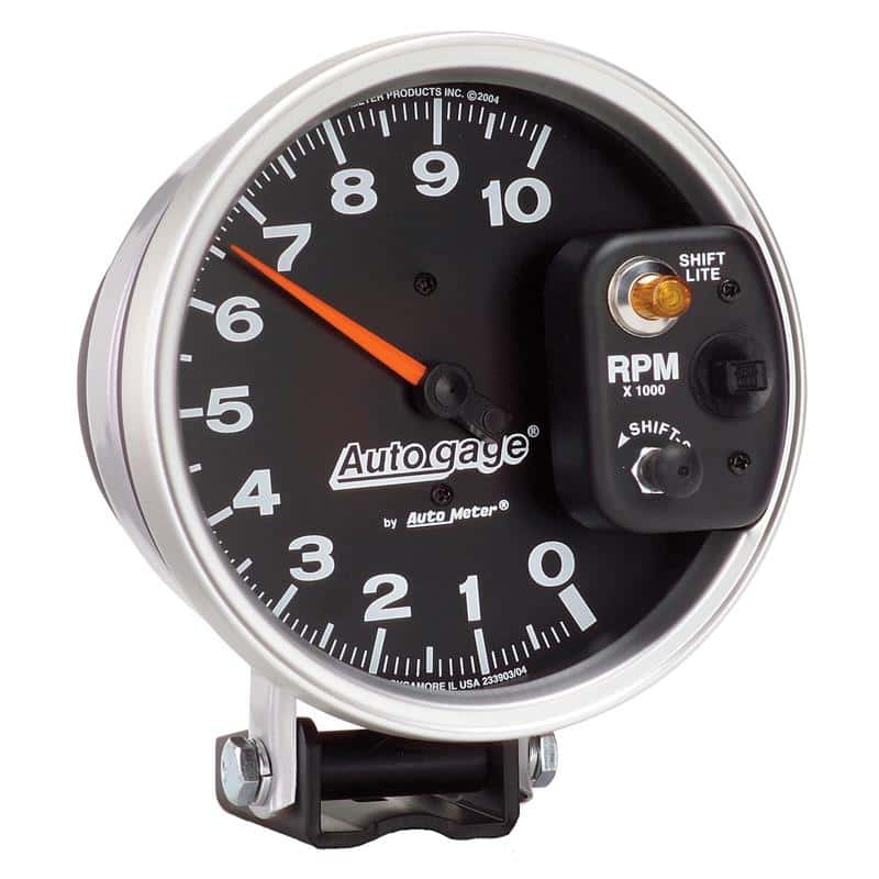 AutoMeter — Autometer AutoGage 5in / 10k RPM / Pedestal Mount Black Tachometer w/ Shift Light
5" TACH 10KRPM SL AG - view 4