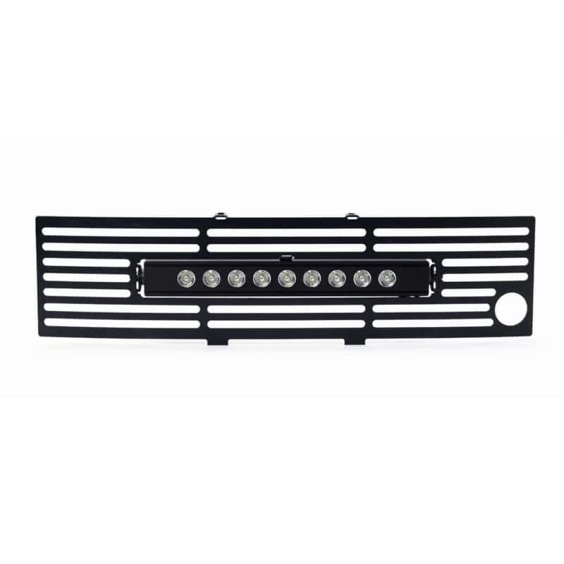 Putco — Putco 11-14 Ford F-150 EcoBoost SS Blk Bar Bumper Grille Insert w/ 10in Luminix Light Bar
BmprValanceGrilleIns - view 2