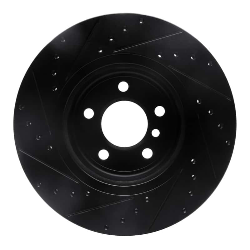 R1 Concepts — R1 11-16 BMW 528I xDrive Front Right Drilled & Slotted Black Brake Rotor
R1 Brake Rotor Drill - view 5