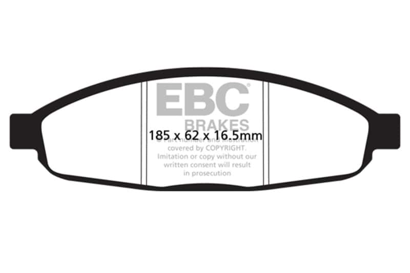 EBC — EBC 05-07 Chrysler Pacifica 3.5 Ultimax2 Front Brake Pads
Disc Brake Pad - view 1