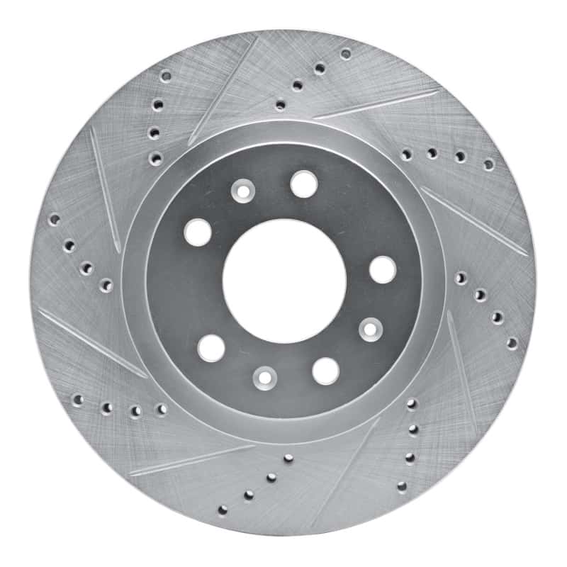 R1 Concepts — R1 03-07 Cadillac CTS Front Left Drilled & Slotted Silver Brake Rotor
R1 Brake Rotor Drill - view 1