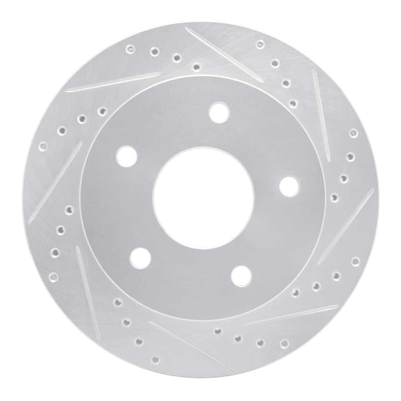 R1 Concepts — R1 00-02 Dodge Ram 1500 Pickup Front Right Drilled & Slotted Silver Brake Rotor
R1 Brake Rotor Drill - view 1