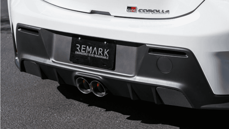 Remark — Remark 2023+ Toyota GR Corolla Carbon Fiber Outer Exhaust Block Off Plates - view 1