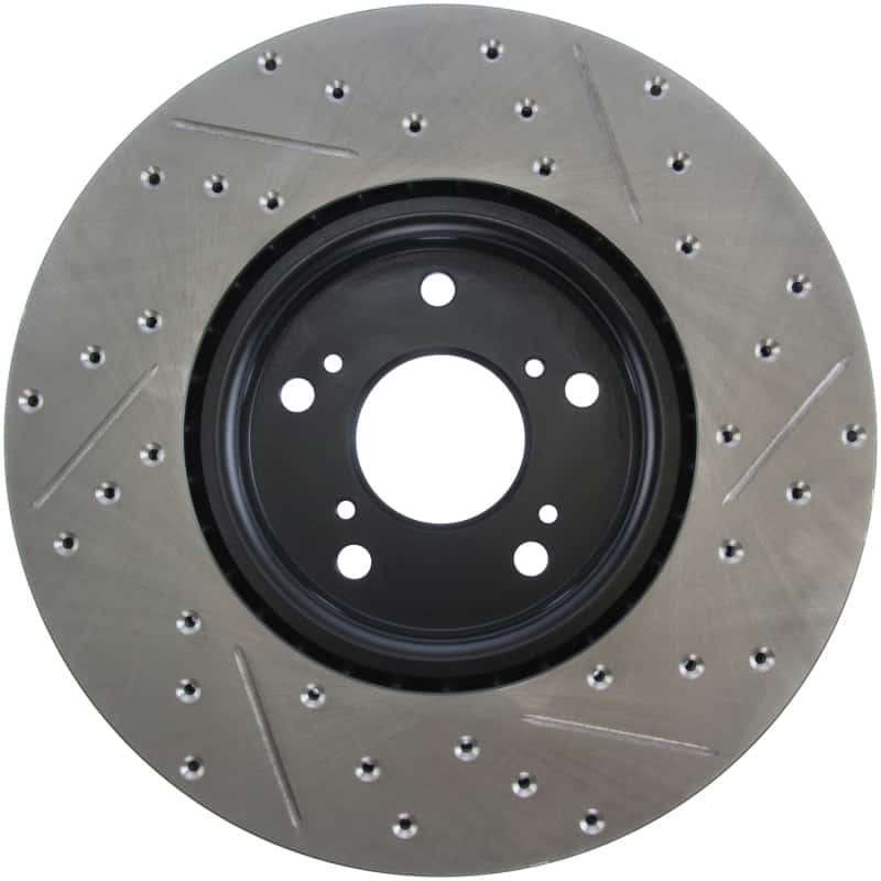 Stoptech — StopTech 04-08 Accura TL (Brembo Caliber) SportStop Slotted & Drilled Right Front Rotor
StopTech 04-08 Acura TL (Brembo Caliber) SportStop Slotted & Drilled Right Front Rotor
Disc Brake Rotor
Slot/Drill Rotor - view 5