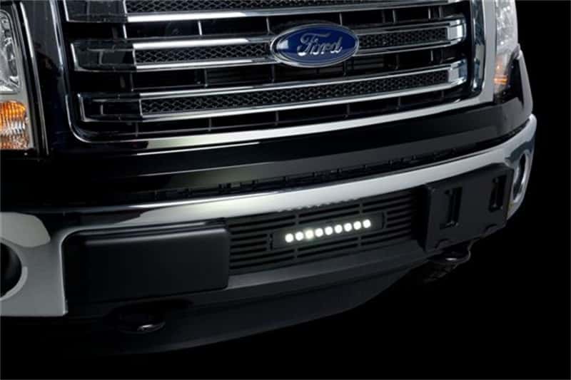Putco — Putco 11-14 Ford F-150 - EcoBoost Bumper Grille Inserts - Black SS Bar and 10in Luminix Light Bar
BmprValanceGrilleIns - view 6