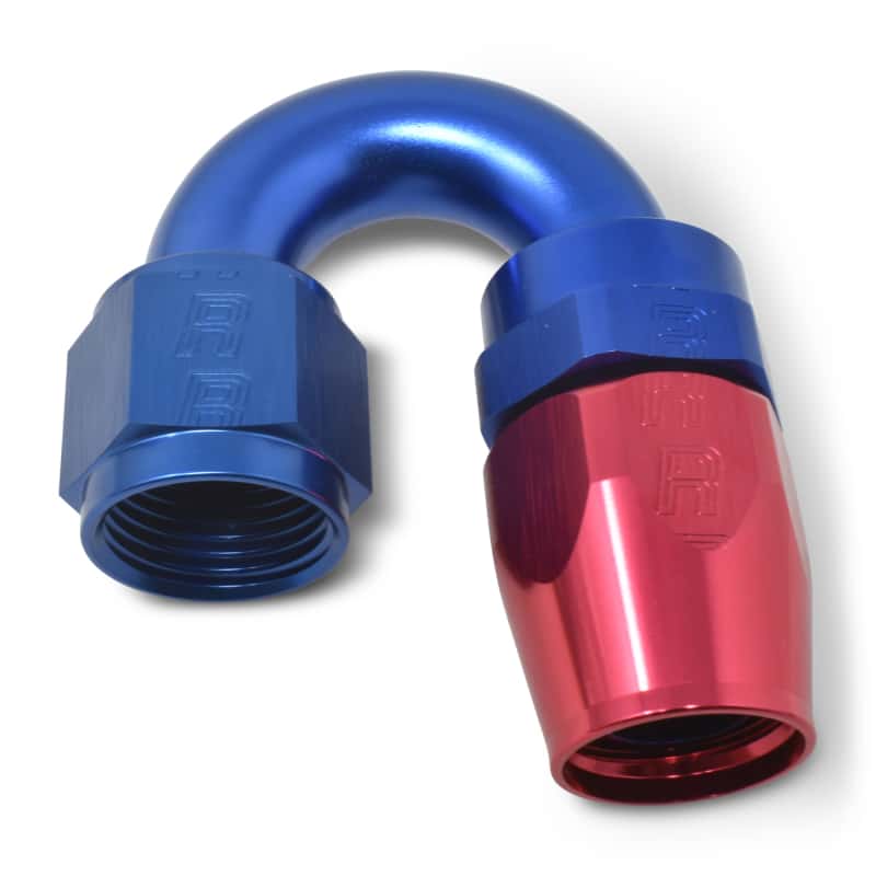 Russell — Russell Performance -8 AN Red/Blue 180 Degree Full Flow Swivel Hose End (With 3/4in Radius)
Hose Fitting - view 4