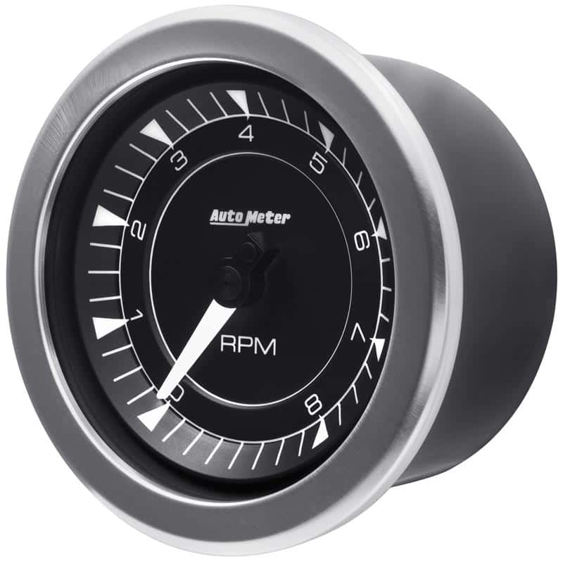 AutoMeter — Autometer Chrono 3-3/8in 10k RPM In Dash Tachometer Gauge
3.4" TACH 8K RPM CHR - view 5