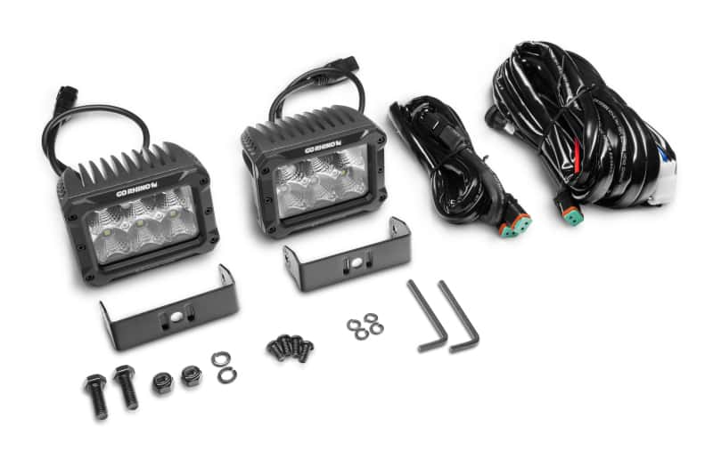 Go Rhino — Go Rhino Xplor Bright Series Rectangle LED Flood Light Kit (Surface/Thread Std Mnt) 4x3 - Blk (Pair)
Bright- Flood Lights - view 7