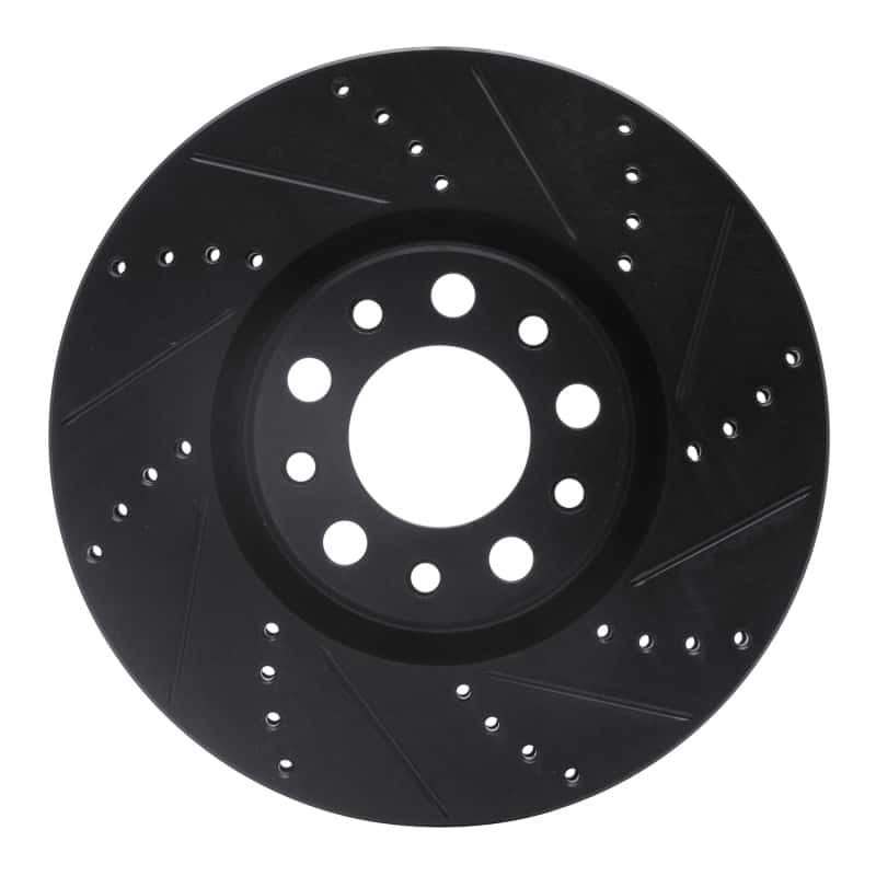 R1 Concepts — R1 2013-2023 Chrysler 200 Front Right Drilled & Slotted Black Brake Rotor
R1 Brake Rotor Drill - view 1