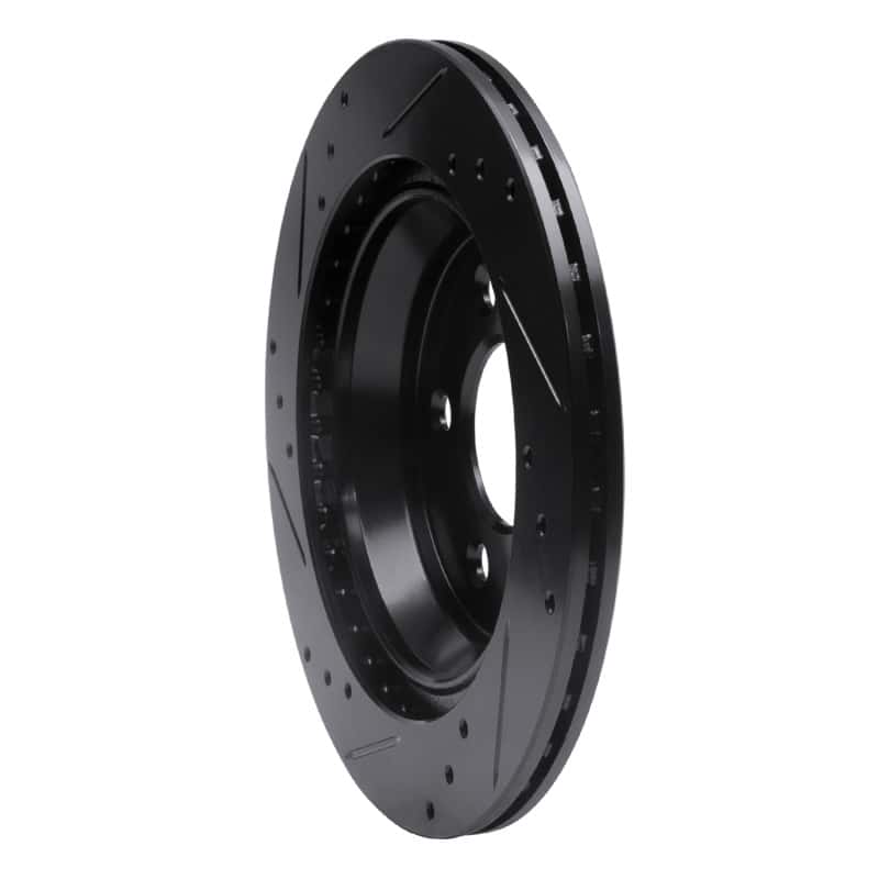 R1 Concepts — R1 94-04 Ford Mustang Rear Right Drilled & Slotted Black Brake Rotor
R1 Brake Rotor Drill - view 4