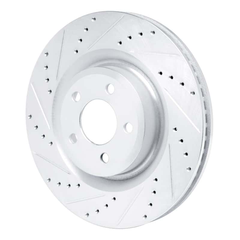 R1 Concepts — R1 20-25 Ford Explorer Front Left Drilled & Slotted Silver Brake Rotor
R1 Brake Rotor Drill - view 2