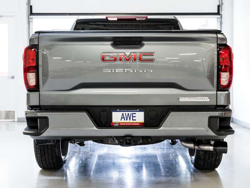 AWE Tuning — AWE Tuning 4th Gen GM 1500 5.3L 0FG Catback Dual Side Exit (Flat Bumper) - Diamond Tips
0FG Catback - view 3