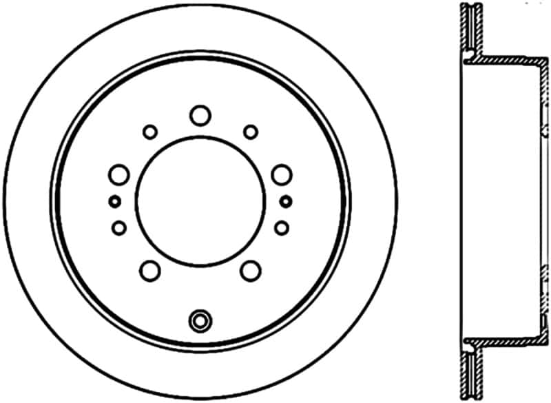 Stoptech — StopTech Sport Slot 08-13 Lexus LX450/470/570 / 07-12 Toyota Tundra Slotted Right Rear CRYO Rotor
Cryosport Slot Rotor
Disc Brake Rotor - view 1