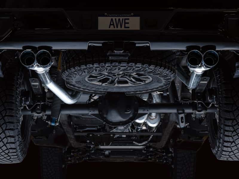 AWE Tuning — AWE Tuning 22-23 GMC Sierra 1500 AT4X 6.2L 0FG Catback Split Dual (Flat Bumper) - Chrome Silver Tips
0FG Catback - view 8