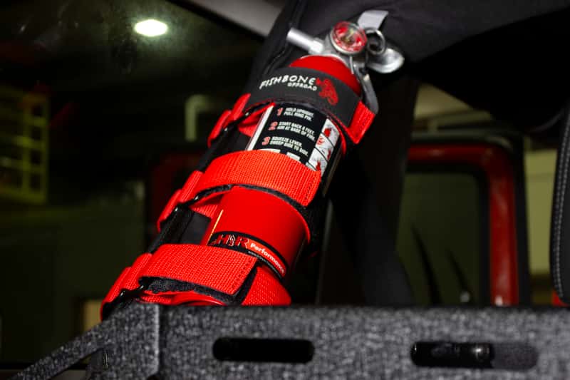 Fishbone Offroad — Fishbone Offroad Padded Roll Bar Red Fire Extinguisher Holder - view 11