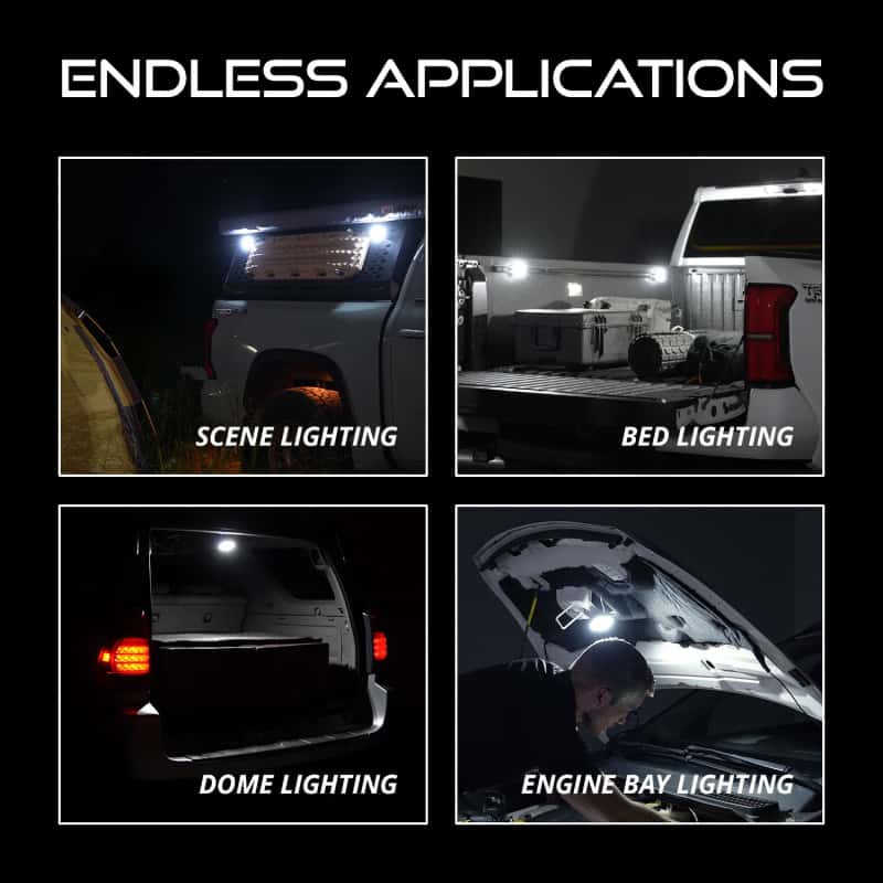 Diode Dynamics — Diode Dynamics Stage Series SXS Rock Light Installer Kit - White Diffused M8 (8-pack) - view 7