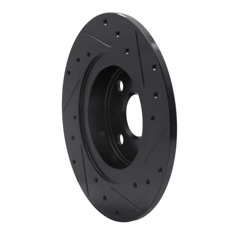 R1 Concepts — R1 87-89 Toyota MR2 Rear Left Drilled & Slotted Black Brake Rotor
R1 Brake Rotor Drill - view 4