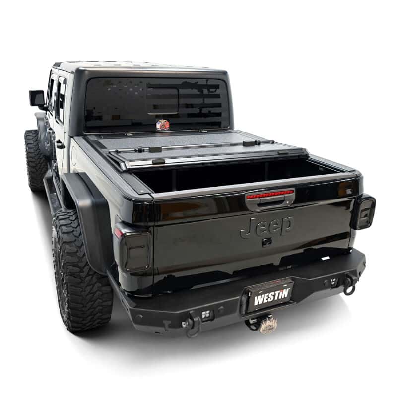 Westin — Westin 20-26 Jeep Gladiator JT 4WD 5ft. Bed Hard Tri-Fold Tonneau Cover - Black
HT-F Tonneau Cover - view 17