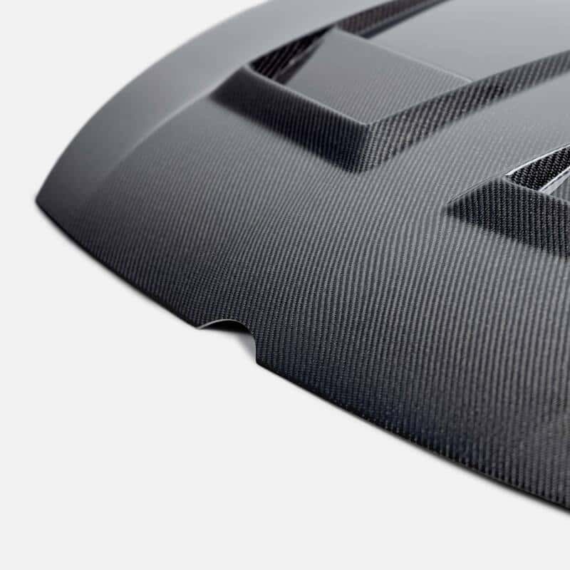 Seibon — Seibon 2022-2023 Volkswagen Golf GTI/R DV-Style Carbon Fiber Hood - view 3